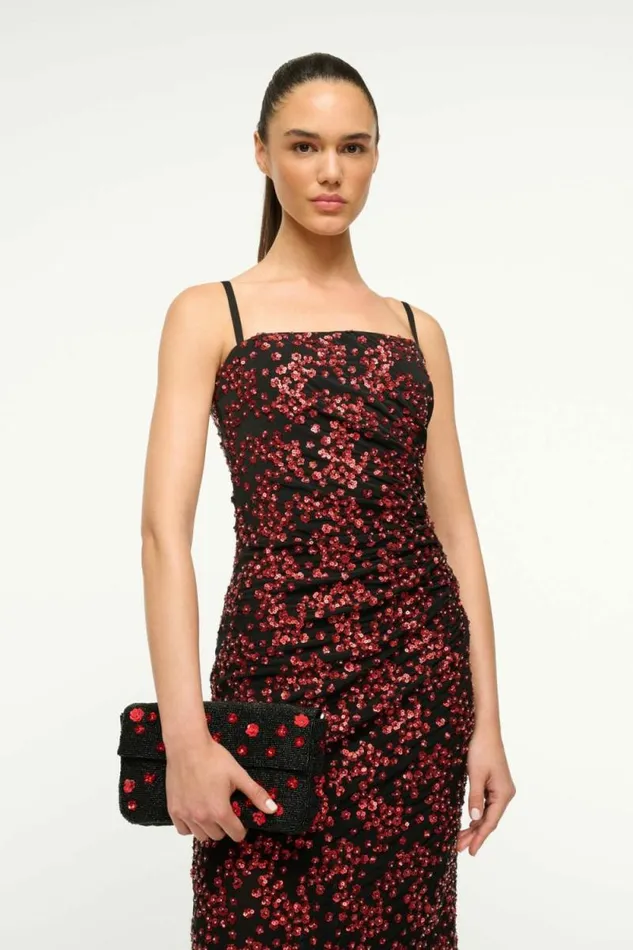 STAUD The Evening Edit TIMMY SHOULDER BAG Poppy 8211 Women STAUD The Evening Edit TIMMY SHOULDER BAG Poppy 8211 Women