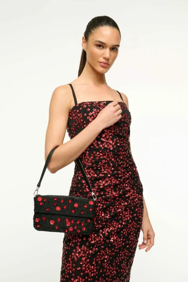 STAUD The Evening Edit TIMMY SHOULDER BAG Poppy 8211 Women STAUD The Evening Edit TIMMY SHOULDER BAG Poppy 8211 Women