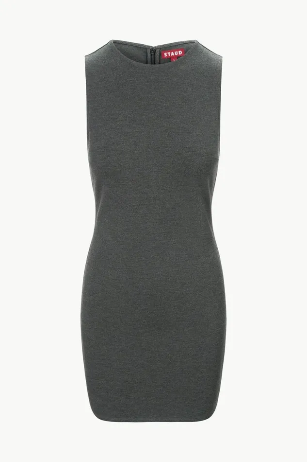 STAUD The Knit Shop MERCER DRESS Heather Grey 8211 Women STAUD The Knit Shop MERCER DRESS Heather Grey 8211 Women