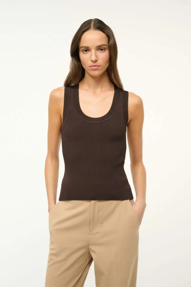 STAUD Tops JULIETTE TOP Earth 8211 Women