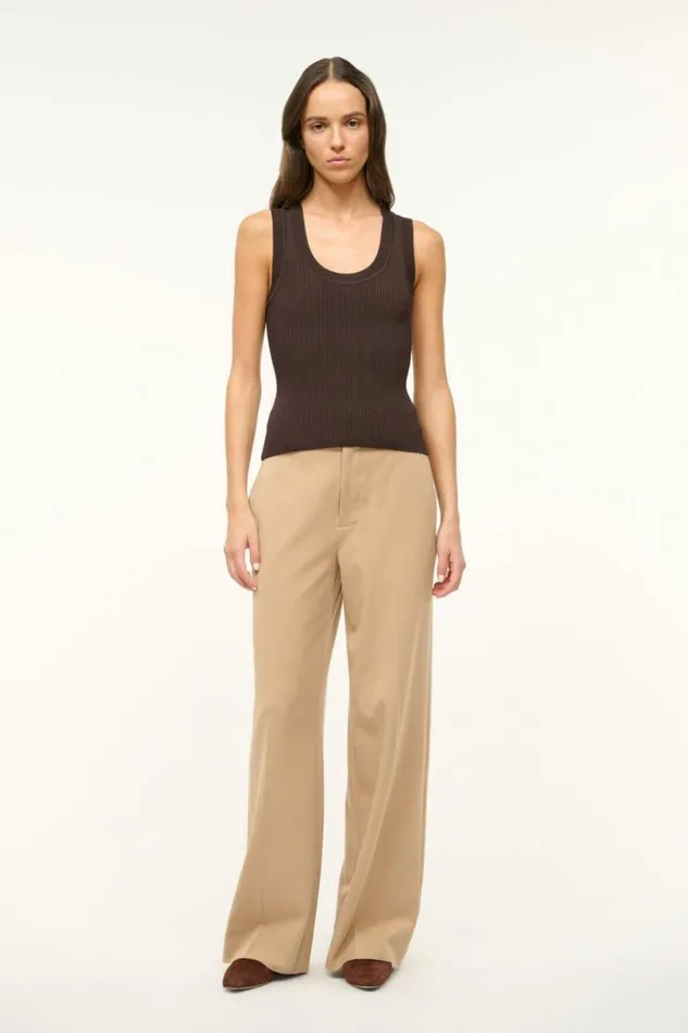 STAUD Tops JULIETTE TOP Earth 8211 Women