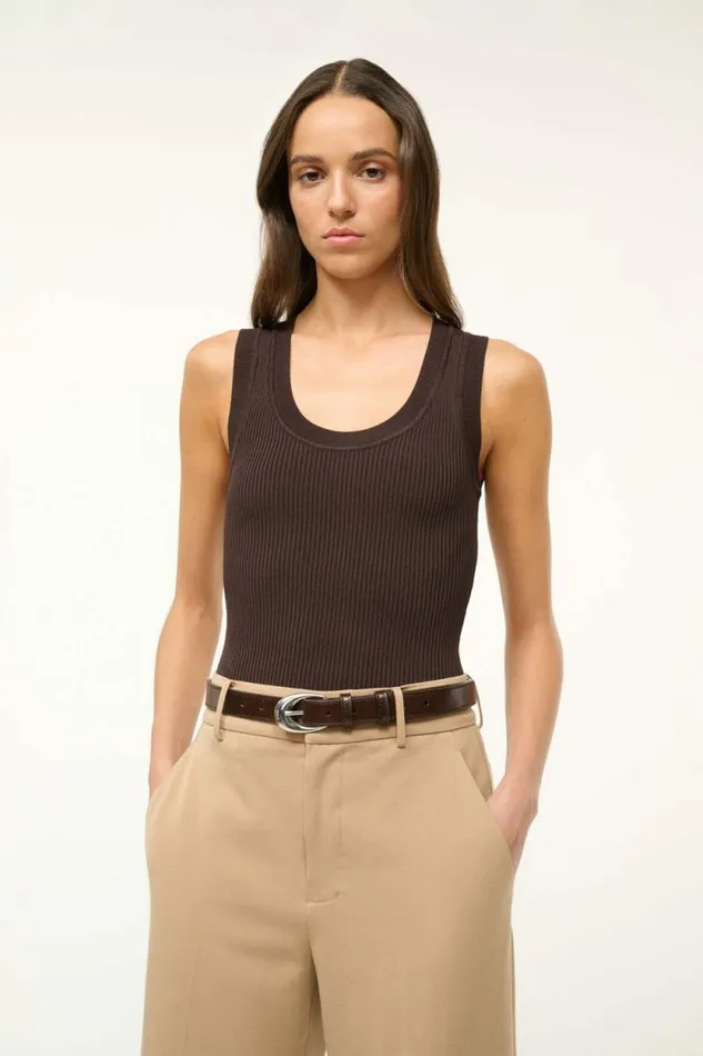 STAUD Tops JULIETTE TOP Earth 8211 Women