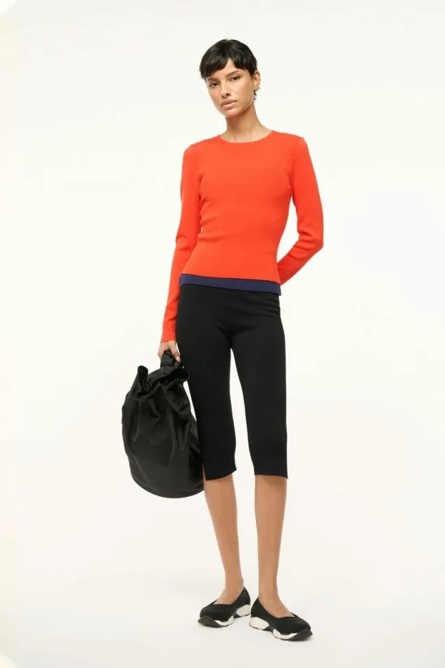 STAUD Tops SALINAS TOP Cayenne Navy 8211 Women STAUD Tops SALINAS TOP Cayenne Navy 8211 Women