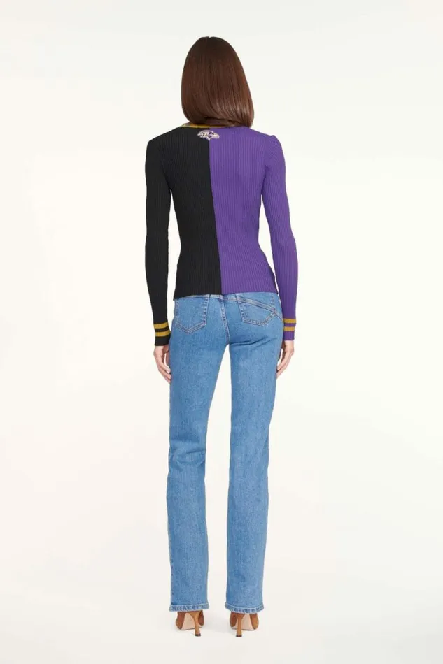 STAUD Tops THE NFL CARGO SWEATER Baltimore Ravens 8211 Women STAUD Tops THE NFL CARGO SWEATER Baltimore Ravens 8211 Women