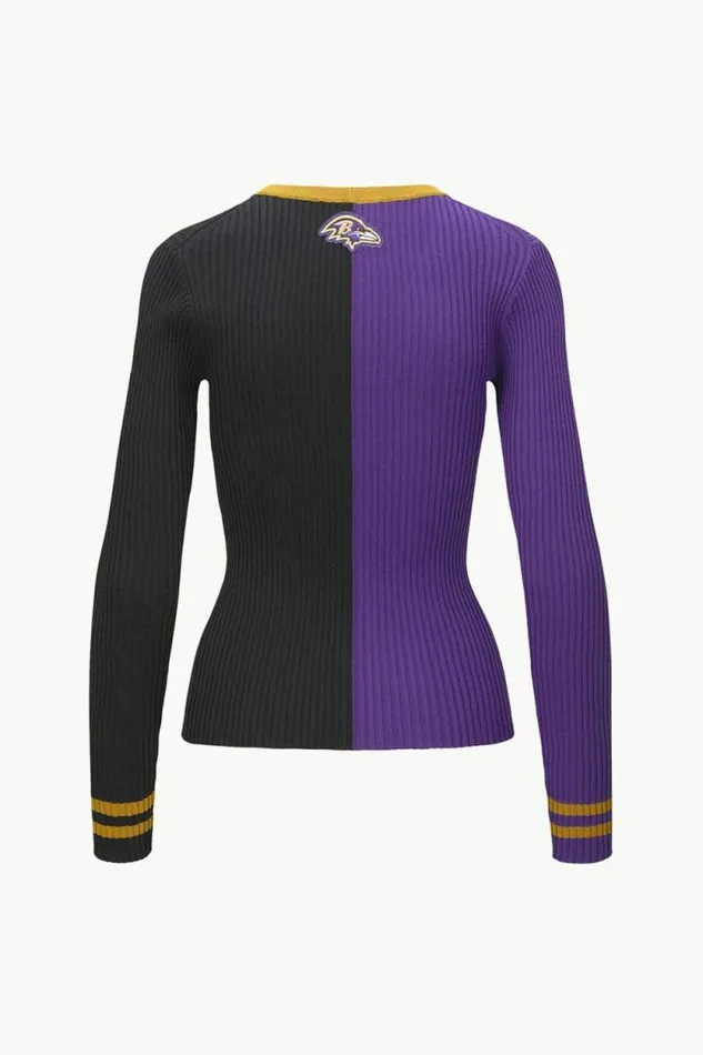 STAUD Tops THE NFL CARGO SWEATER Baltimore Ravens 8211 Women STAUD Tops THE NFL CARGO SWEATER Baltimore Ravens 8211 Women