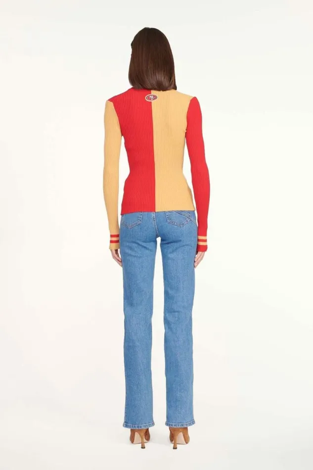 STAUD Tops THE NFL CARGO SWEATER San Francisco 49ers 8211 Women STAUD Tops THE NFL CARGO SWEATER San Francisco 49ers 8211 Women
