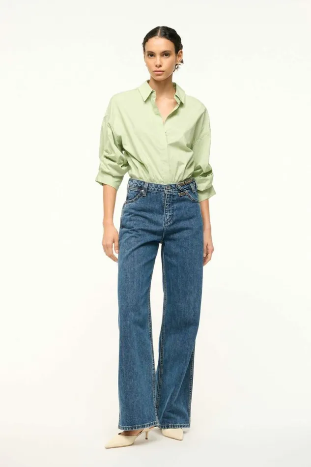 STAUD Tops TRAVERSE BODYSUIT Pale Jade 8211 Women STAUD Tops TRAVERSE BODYSUIT Pale Jade 8211 Women
