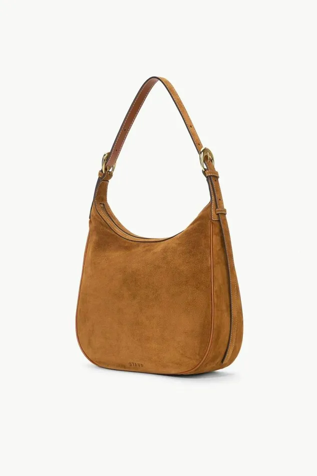 STAUD Totes PINE HOBO Tan Suede 8211 Women