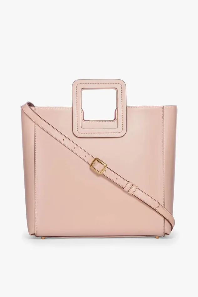 STAUD Totes SHIRLEY LEATHER BAG Blush 8211 Women