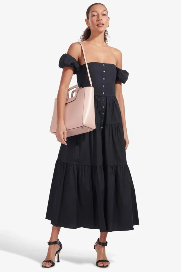 STAUD Totes SHIRLEY LEATHER BAG Blush 8211 Women