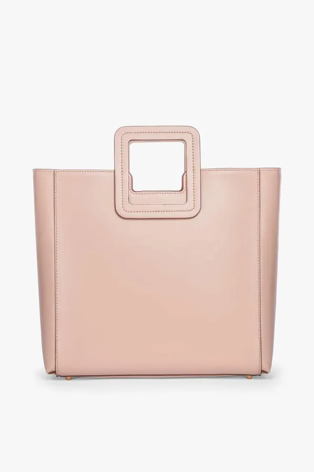 STAUD Totes SHIRLEY LEATHER BAG Blush 8211 Women