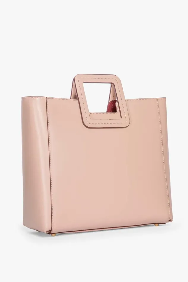 STAUD Totes SHIRLEY LEATHER BAG Blush 8211 Women