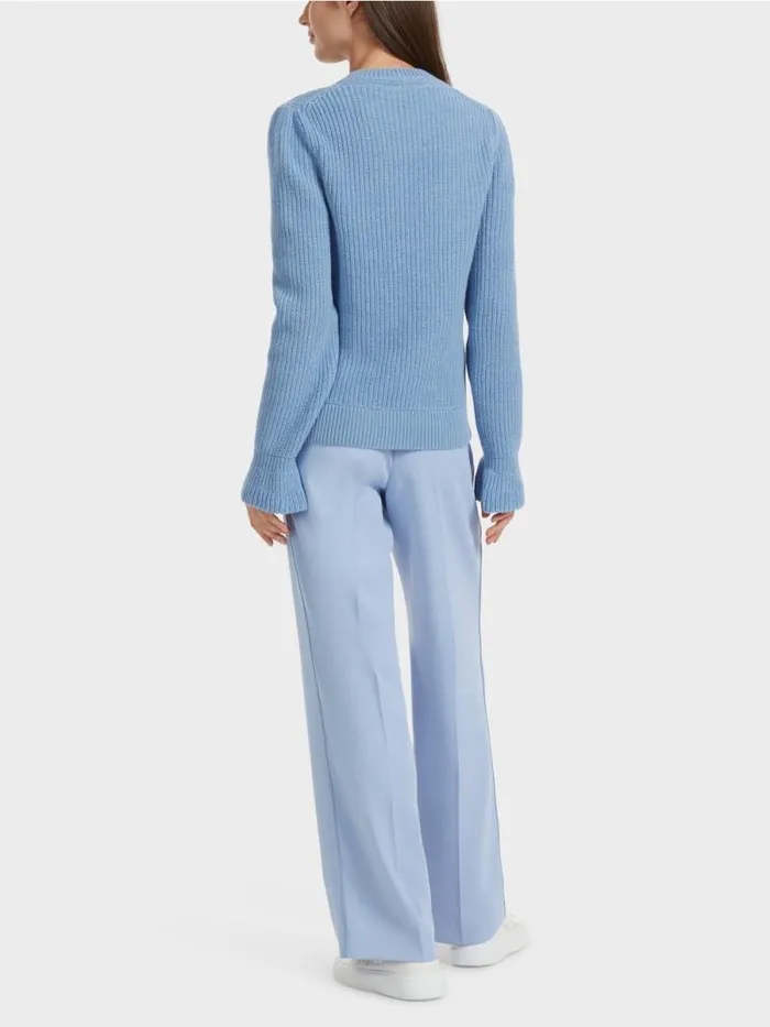 Strick Damen Marc Cain Edler Sweater Knitted In Germany Dark Summer Sky