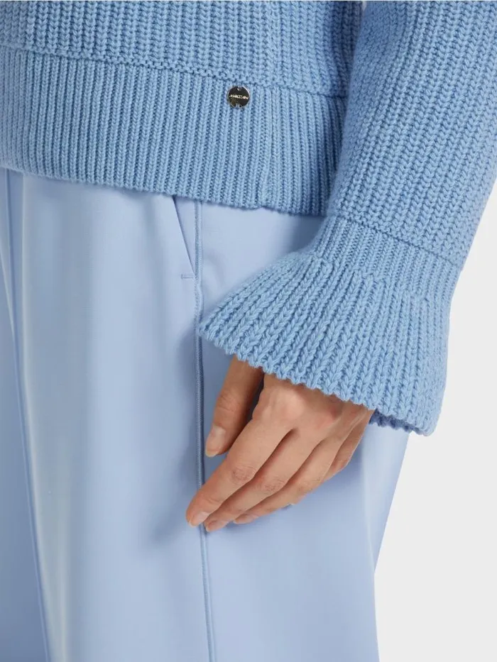 Strick Damen Marc Cain Edler Sweater Knitted In Germany Dark Summer Sky