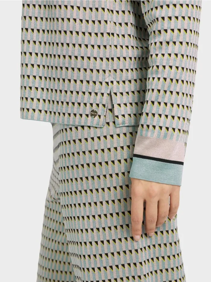 Strick Damen Marc Cain MusterSweater Knitted In Germany Dark Sky Blue