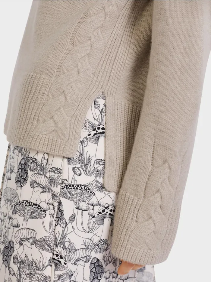 Strick Damen Marc Cain Sweater Mit Kaschmir 034Rethink Together034 Dark Sand