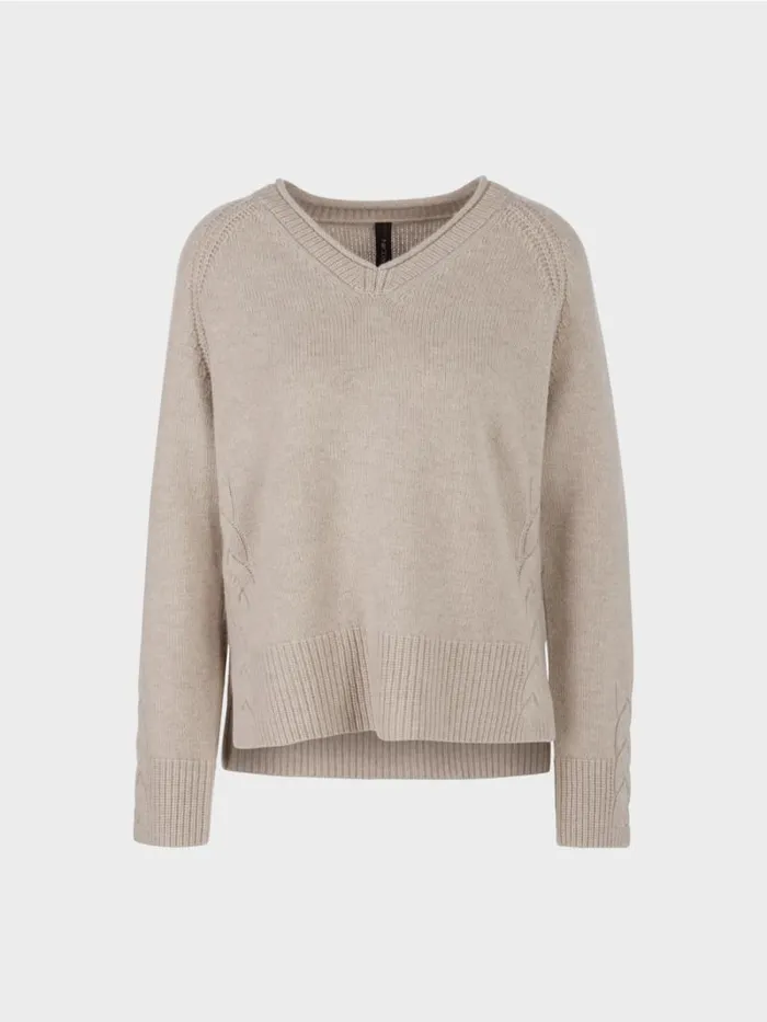 Strick Damen Marc Cain Sweater Mit Kaschmir 034Rethink Together034 Dark Sand