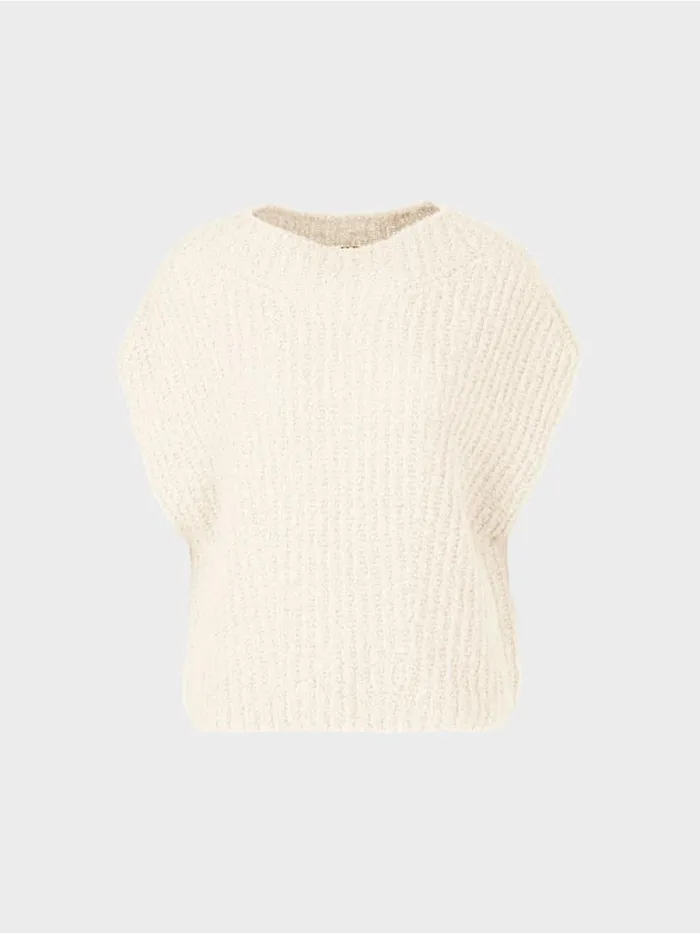 Strick Damen Marc Cain Tank Top 100 Made In Germany Offwhite
