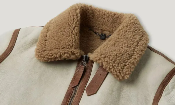 Suede and Shearling Jackets Men Belstaff Centenary Flight Jacket Chalk British Khaki Suede and Shearling Jackets Men Belstaff Centenary Flight Jacket Chalk British Khaki