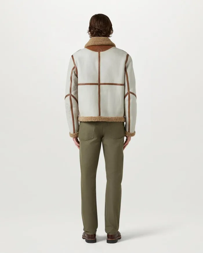 Suede and Shearling Jackets Men Belstaff Centenary Flight Jacket Chalk British Khaki Suede and Shearling Jackets Men Belstaff Centenary Flight Jacket Chalk British Khaki
