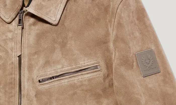 Suede and Shearling Jackets Men Belstaff Patterson Jacket Washed Sand Suede and Shearling Jackets Men Belstaff Patterson Jacket Washed Sand