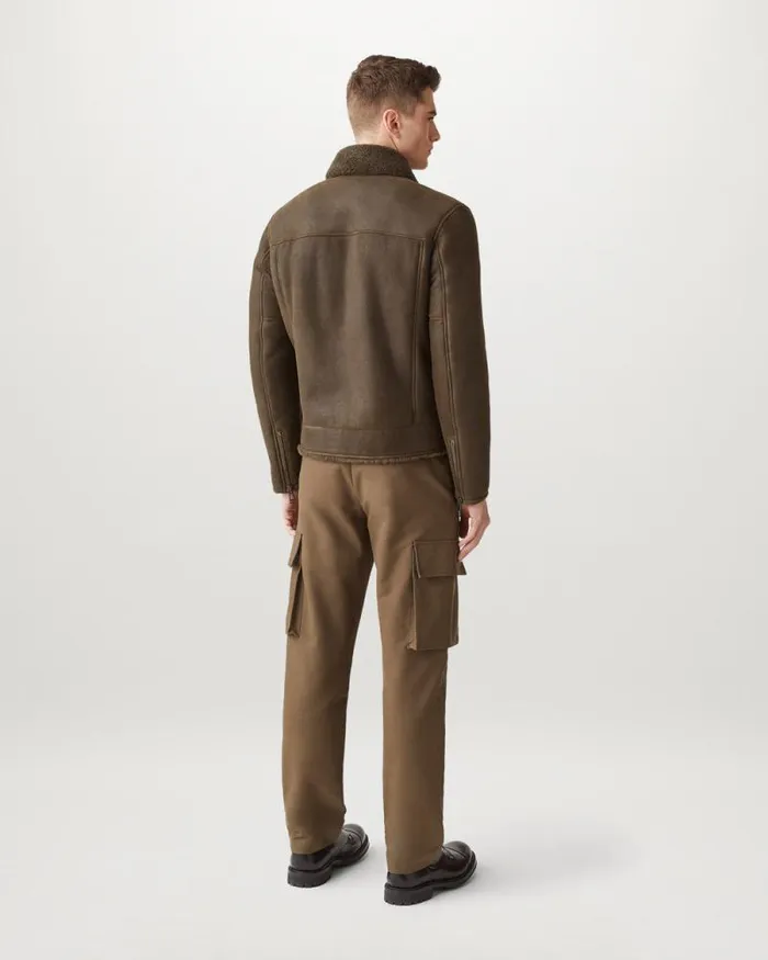Suede and Shearling Jackets Men Belstaff Piston Jacket Clay Brown Suede and Shearling Jackets Men Belstaff Piston Jacket Clay Brown