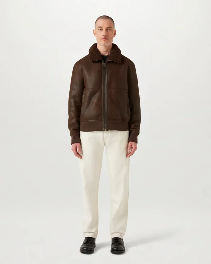 Suede and Shearling Jackets Men Belstaff Trace Jacket Teak Brown Suede and Shearling Jackets Men Belstaff Trace Jacket Teak Brown