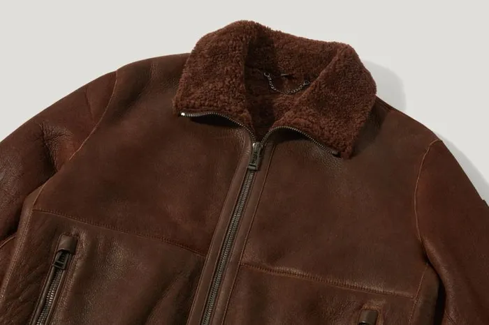 Suede and Shearling Jackets Men Belstaff Trace Jacket Teak Brown Suede and Shearling Jackets Men Belstaff Trace Jacket Teak Brown