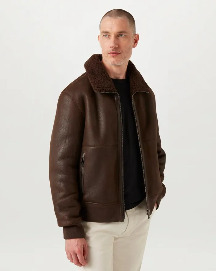 Suede and Shearling Jackets Men Belstaff Trace Jacket Teak Brown Suede and Shearling Jackets Men Belstaff Trace Jacket Teak Brown