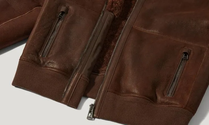 Suede and Shearling Jackets Men Belstaff Trace Jacket Teak Brown Suede and Shearling Jackets Men Belstaff Trace Jacket Teak Brown