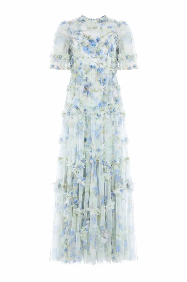 Summer Posy Short Sleeve Gown Multi Women Needle and Thread Dresses