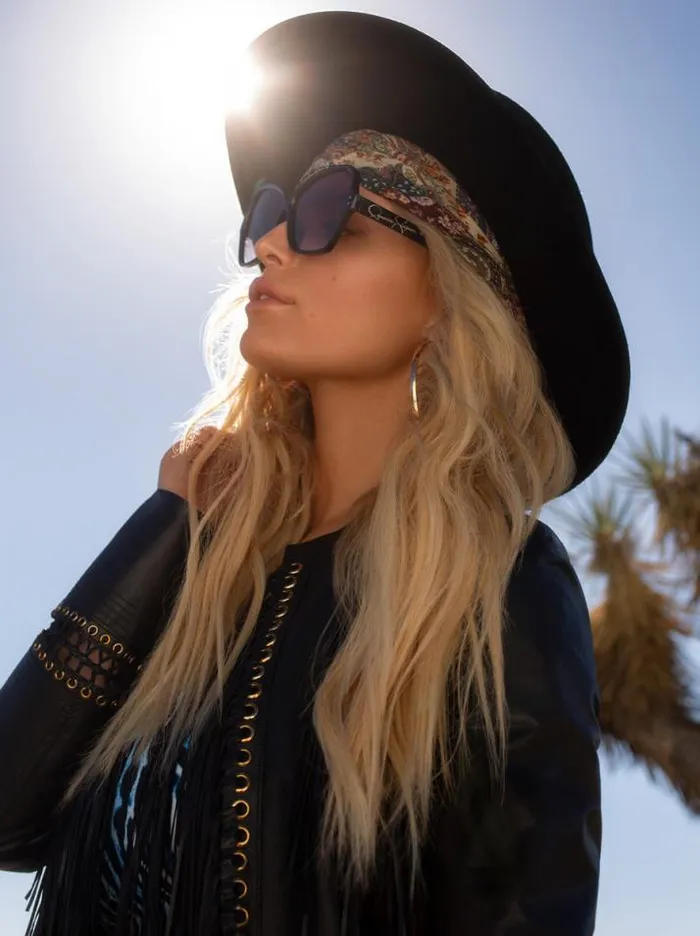 Sunglasses Accessories Jessica Simpson Stylish Butterfly Sunglasses In Black