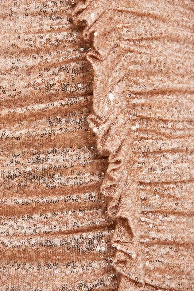 Sunray Sequin Micro Mini Dress Gold Women Needle and Thread Dresses