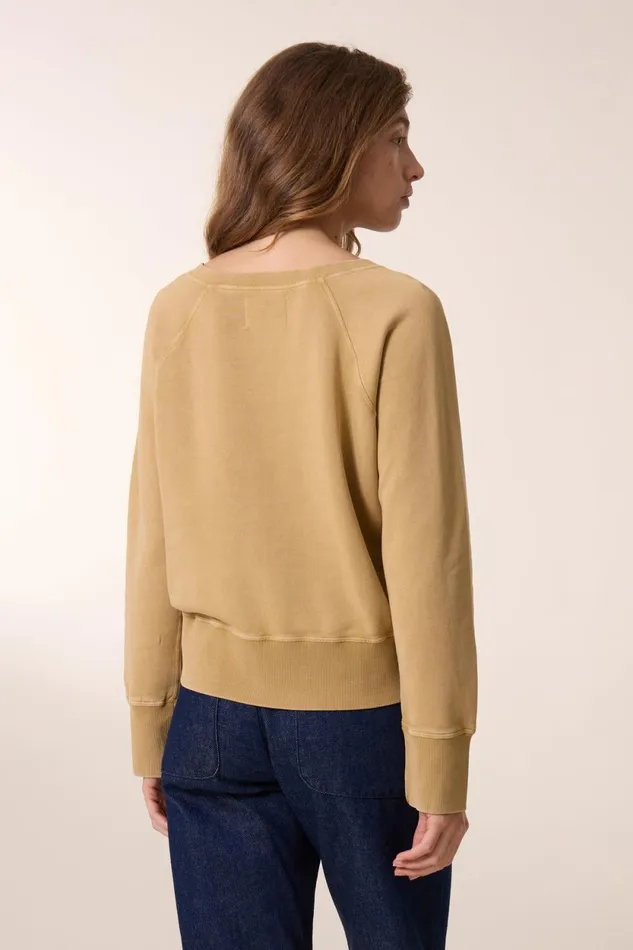 Sweatshirts Women Leon and Harper Shavi Lucky Sweatshirt Beige