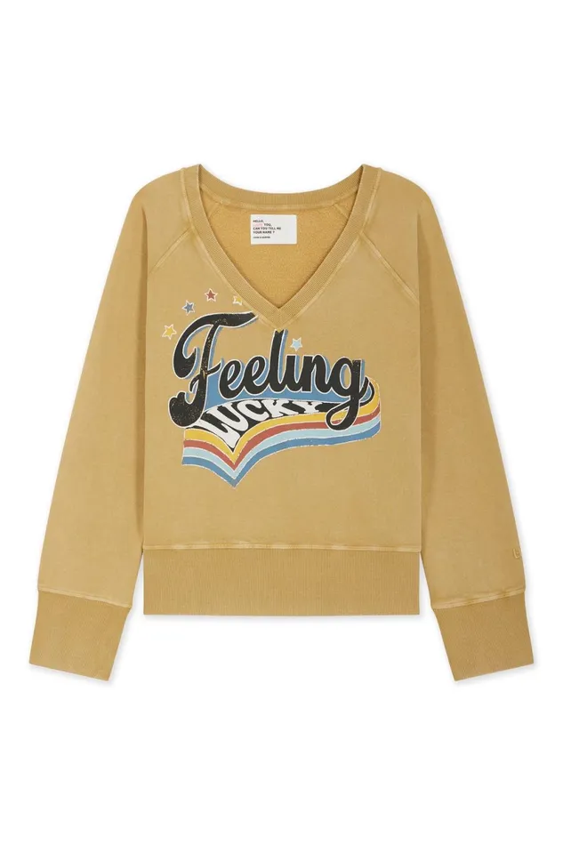 Sweatshirts Women Leon and Harper Shavi Lucky Sweatshirt Beige