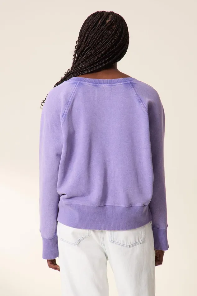 Sweatshirts Women Leon and Harper Shavi Lucky Sweatshirt Lilac