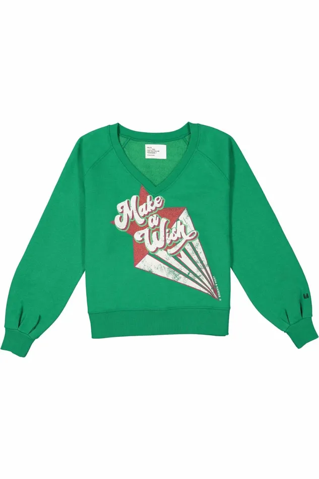 Sweatshirts Women Leon and Harper Shiva Wish Sweatshirt Green