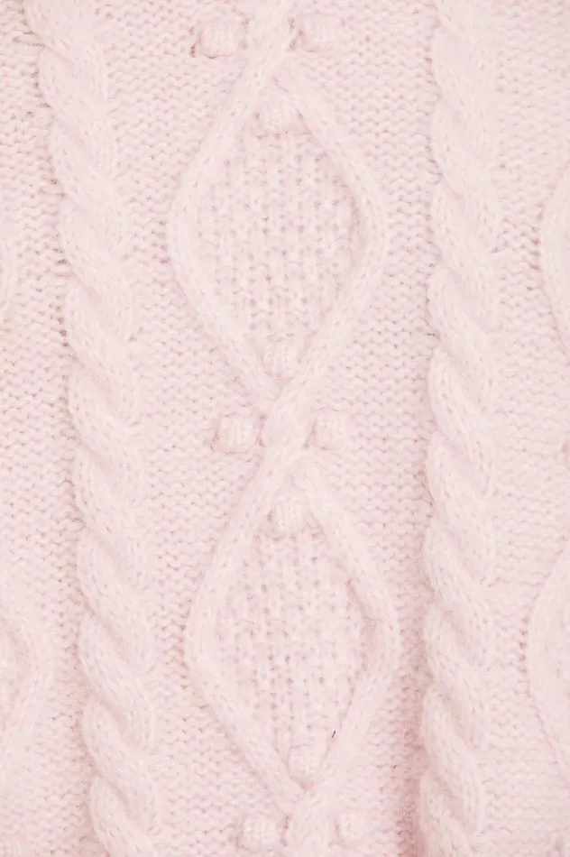 Sylvie Cable Longline Jumper Pink Women Needle and Thread Exclusives