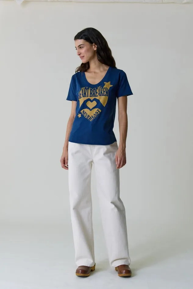 TShirts and Tops Women Leon and Harper Tizia Heart TShirt Navy