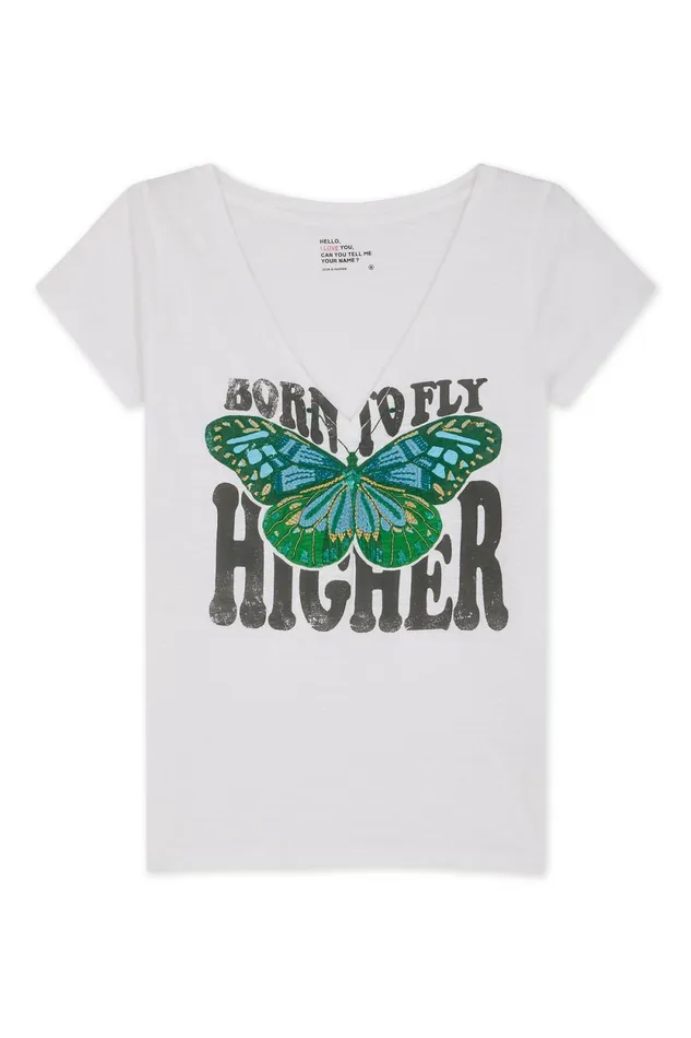 TShirts and Tops Women Leon and Harper Tonton Bfly TShirt White