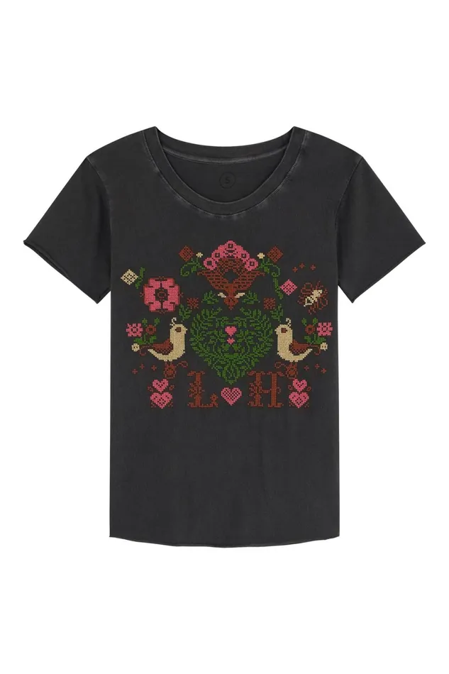 TShirts and Tops Women Leon and Harper Toro Birdy Tshirt Carbone