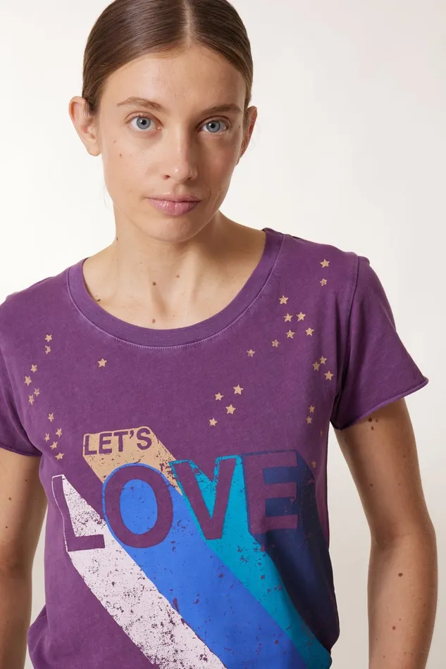 TShirts and Tops Women Leon and Harper Toro Lets TShirt Purple