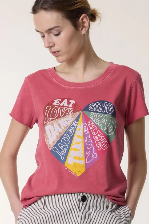 TShirts and Tops Women Leon and Harper Toro Sing Tshirt Coral
