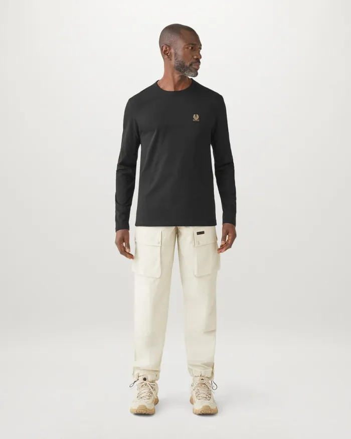TShirts Men Belstaff Belstaff Long Sleeved TShirt Black