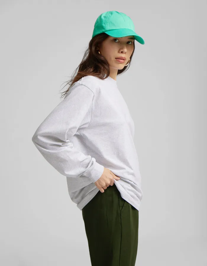 TShirts Oversized Organic LS TShirt 8211 Ivory White Colorfulstandard Women