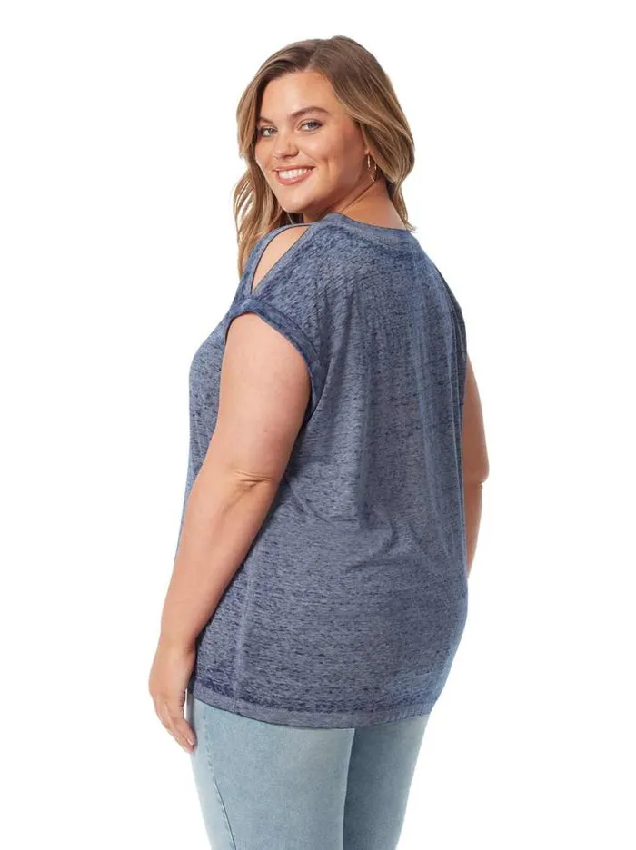 Tees Clothing Jessica Simpson Amory Tee In Dress Blues