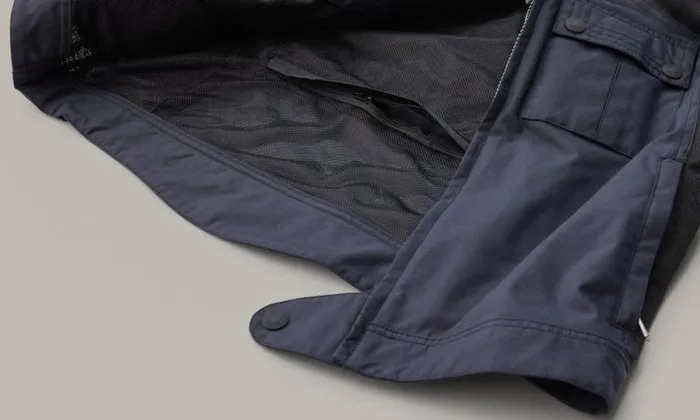 Textile Motorcycle Jackets Men Belstaff Temple Motorcycle Jacket Dark Navy