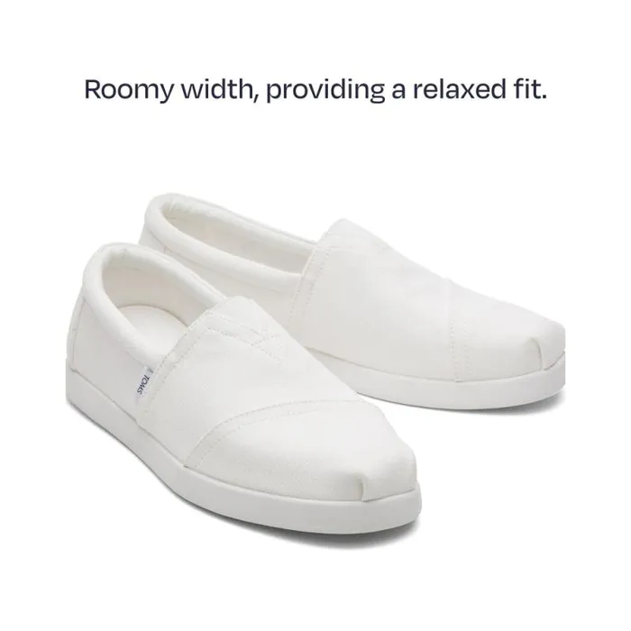 Toms Alpargatas Alp FWD White Recycled Cotton Canvas 8211 Men