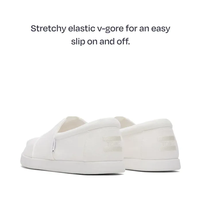 Toms Alpargatas Alp FWD White Recycled Cotton Canvas 8211 Men