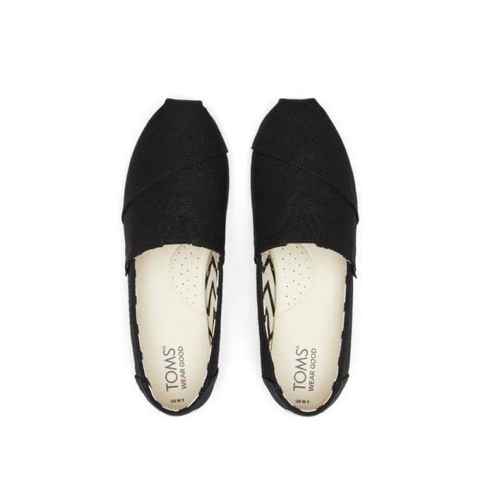 Toms Alpargatas Alpargata All Black Heritage Canvas 8211 Women Toms Alpargatas Alpargata All Black Heritage Canvas 8211 Women
